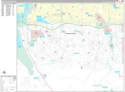 Highlands Ranch Wall Map Premium Style 2025